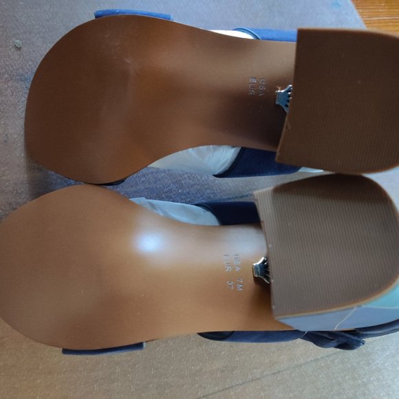 Nina Weaver Dress Sandal, Navy, size 7 - Picture 4 of 6